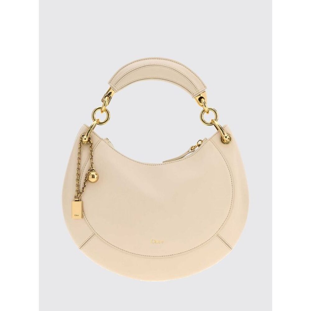 Chloe Women Banana Smooth Calfskin Handbag Chloe With Rigid Handle